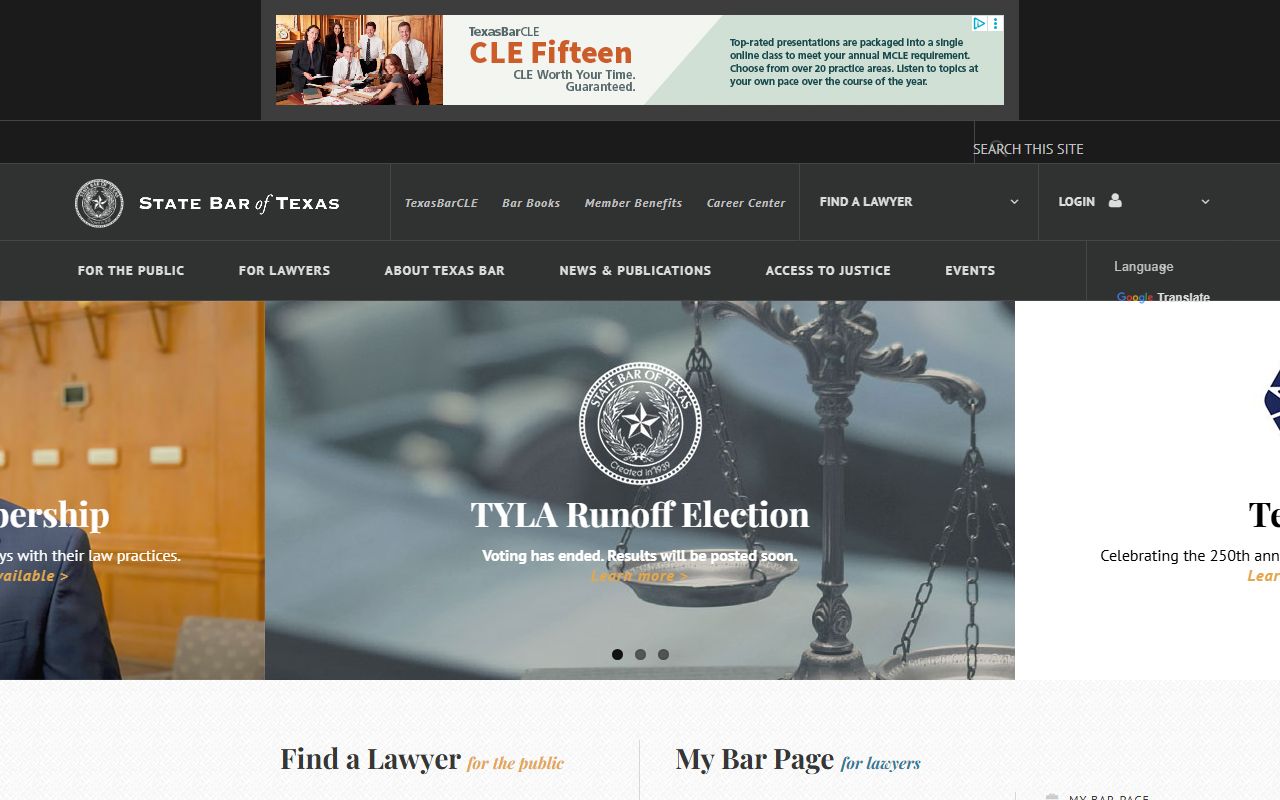 State Bar of Texas attorney lookup for Bell County court docket research