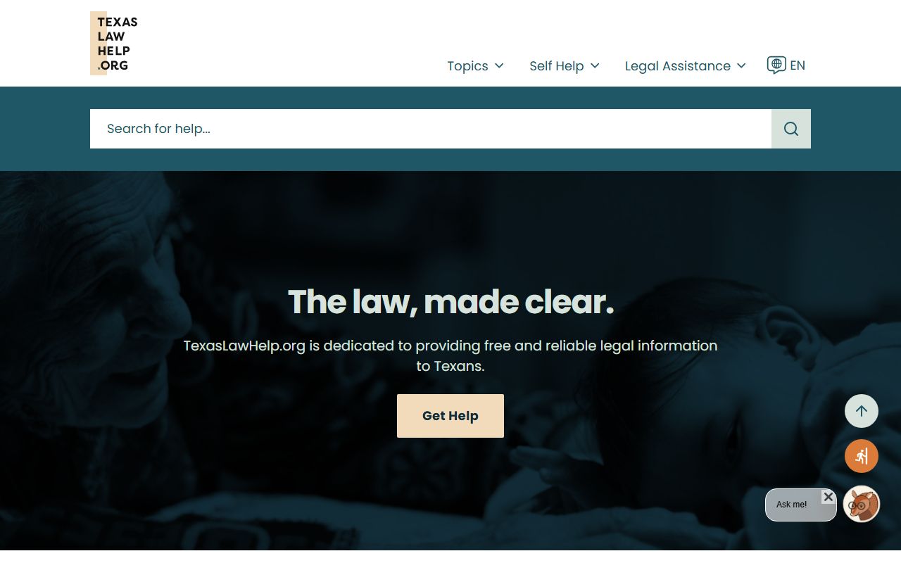 TexasLawHelp self-help resource for Bell County court records