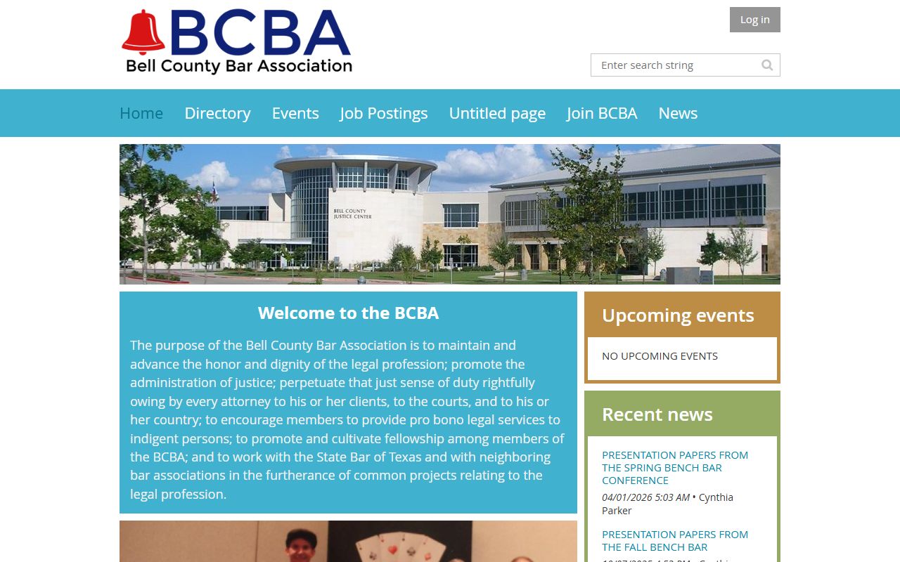Bell County Bar Association resource for finding a local attorney